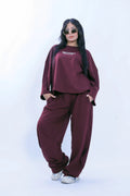 Make Your Mark Co-Ord Set - Burgundy