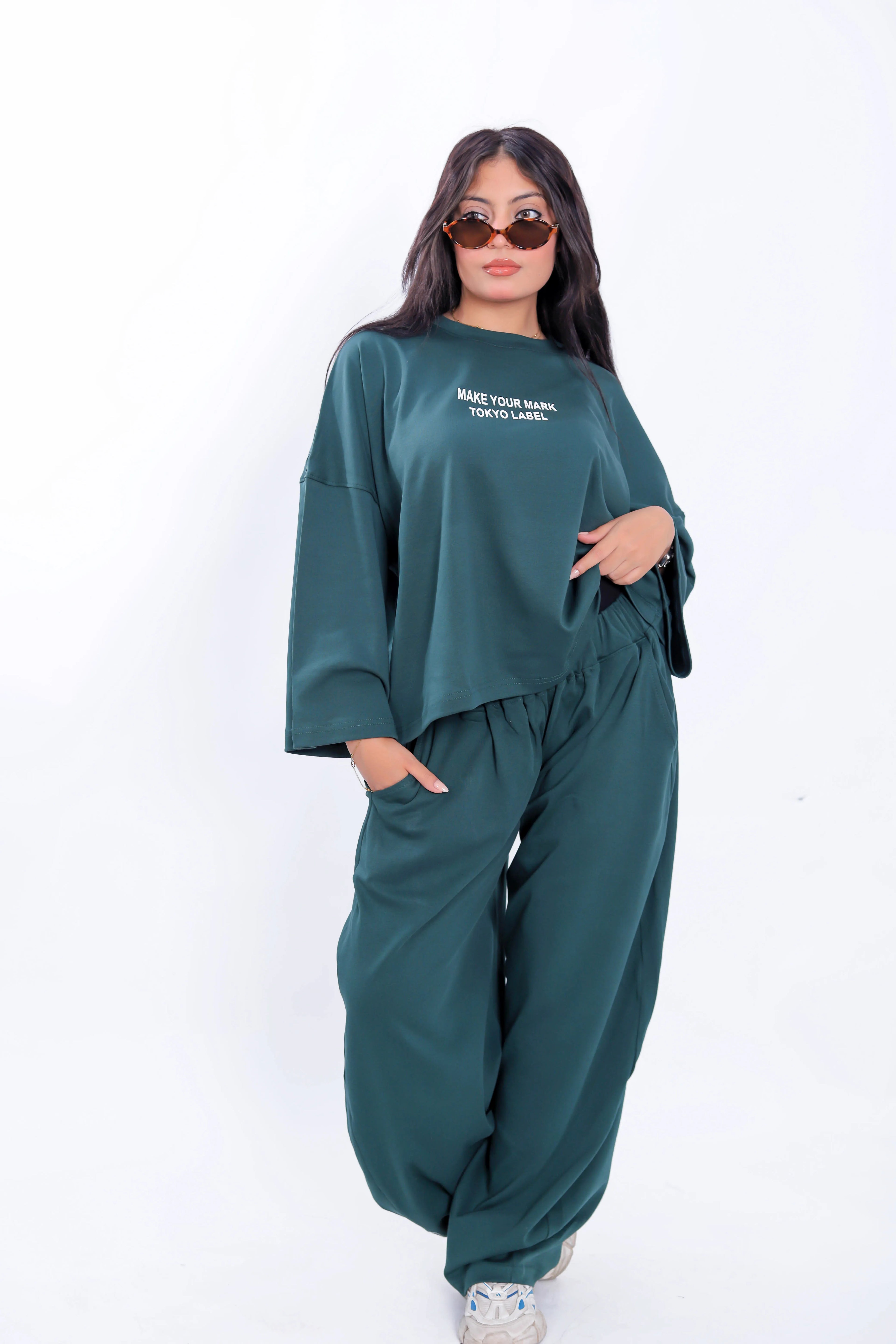Make Your Mark Co-Ord Set - Dark Green