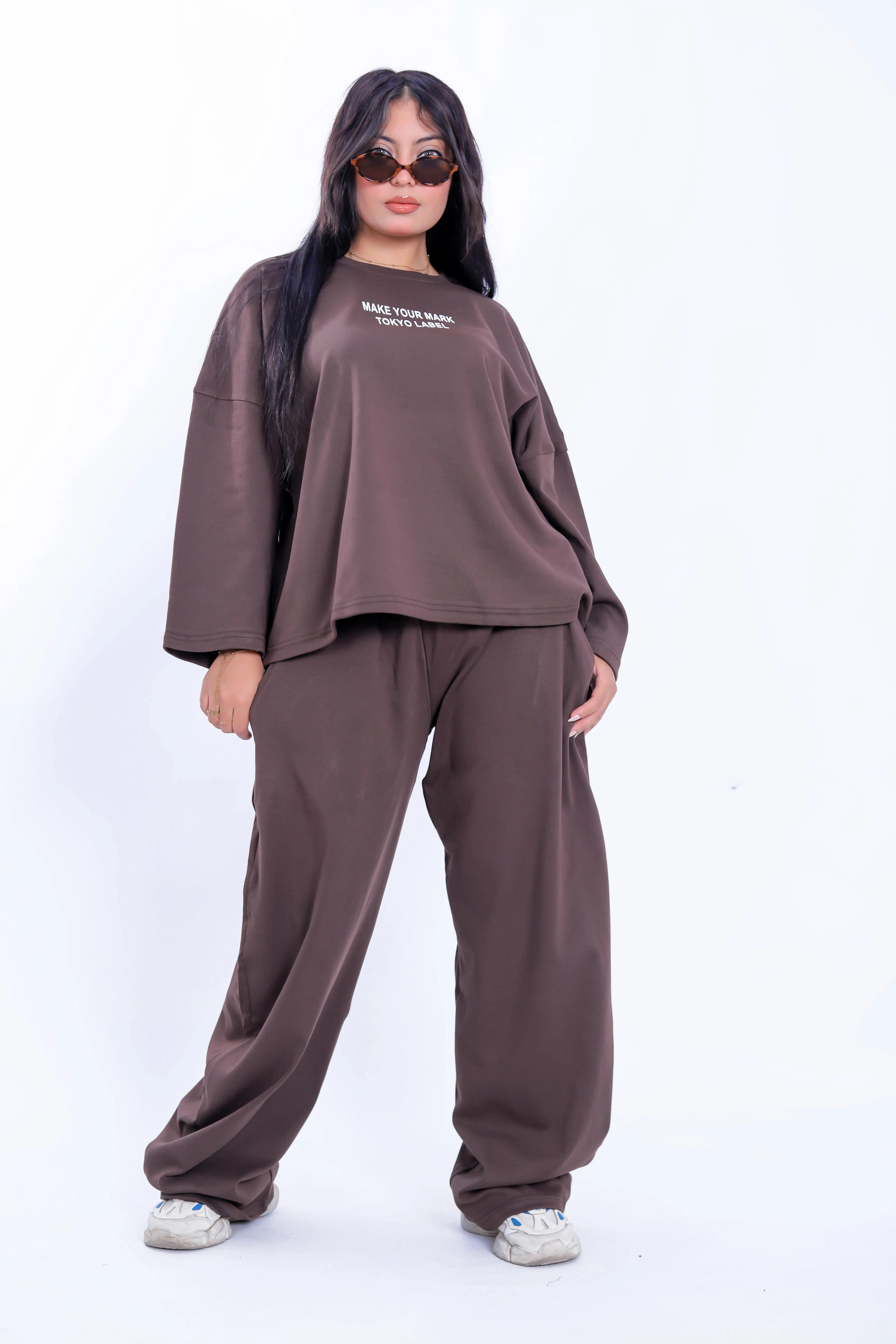 Make Your Mark Co-Ord Set - Brown