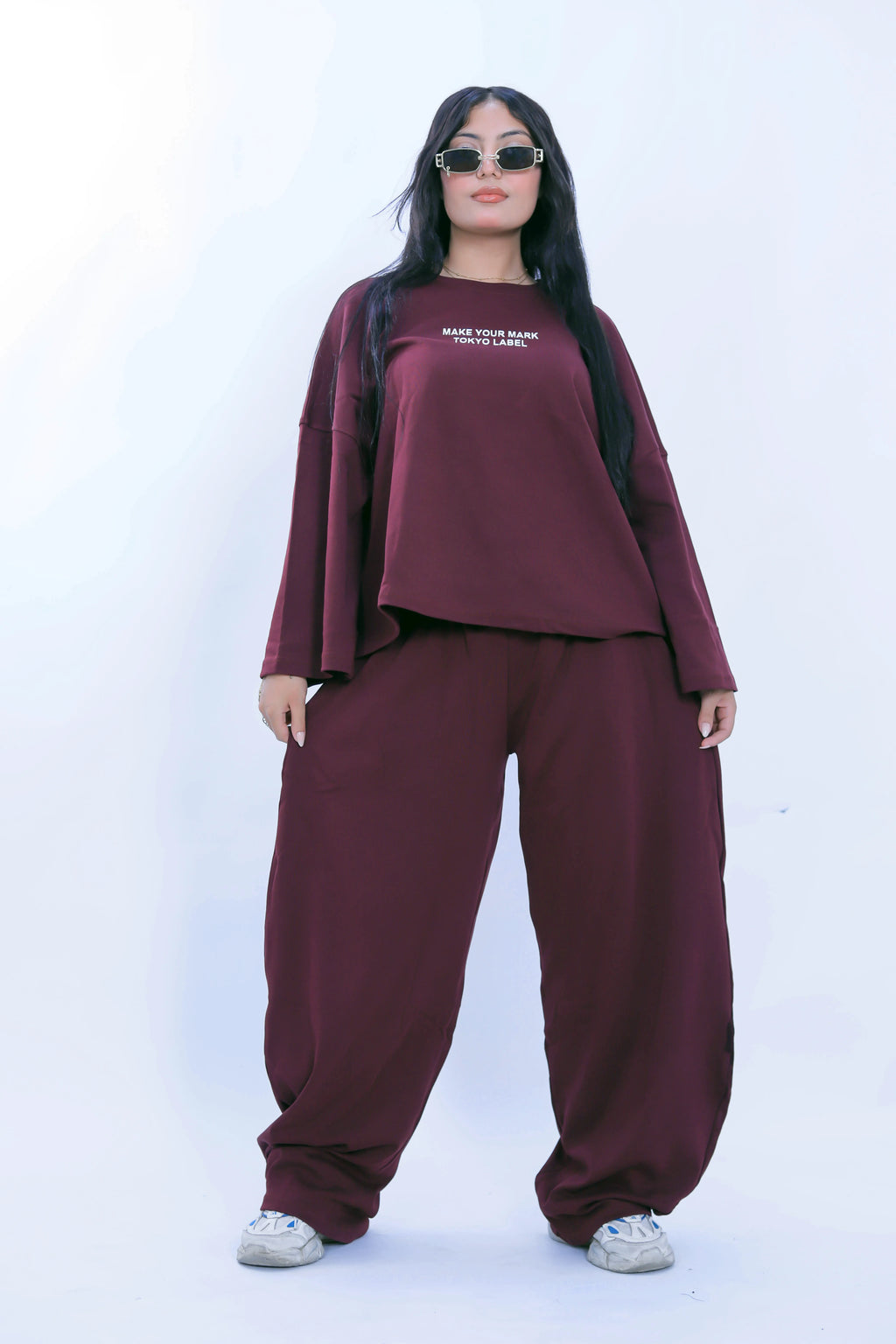 Make Your Mark Co-Ord Set - Burgundy