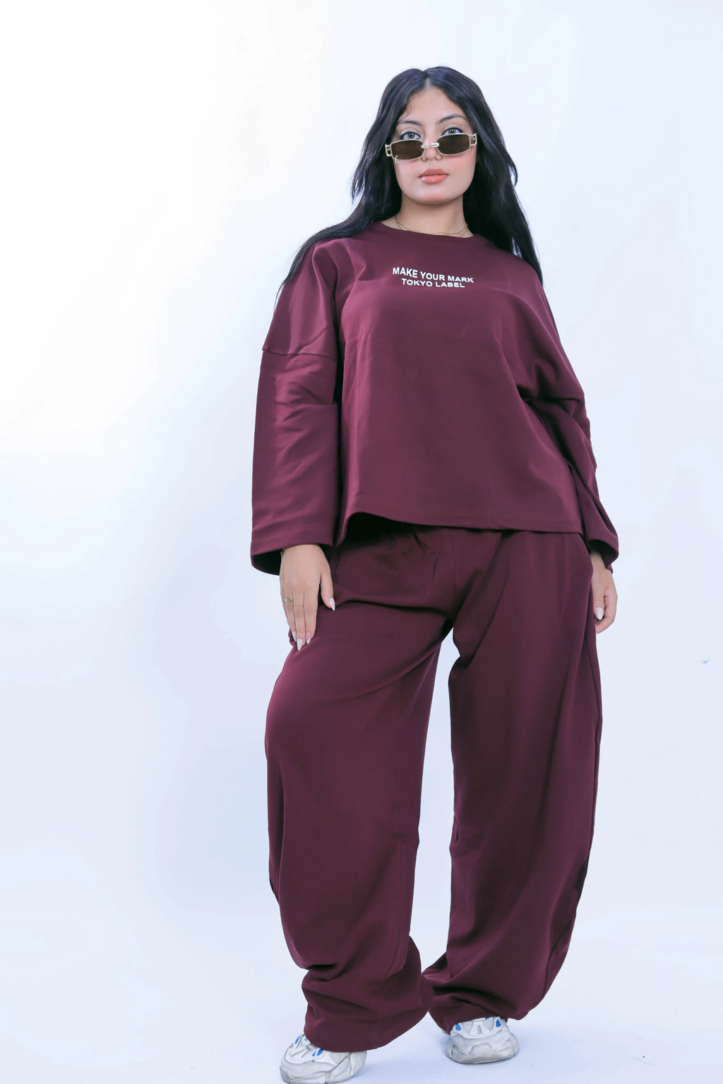 Make Your Mark Co-Ord Set - Burgundy