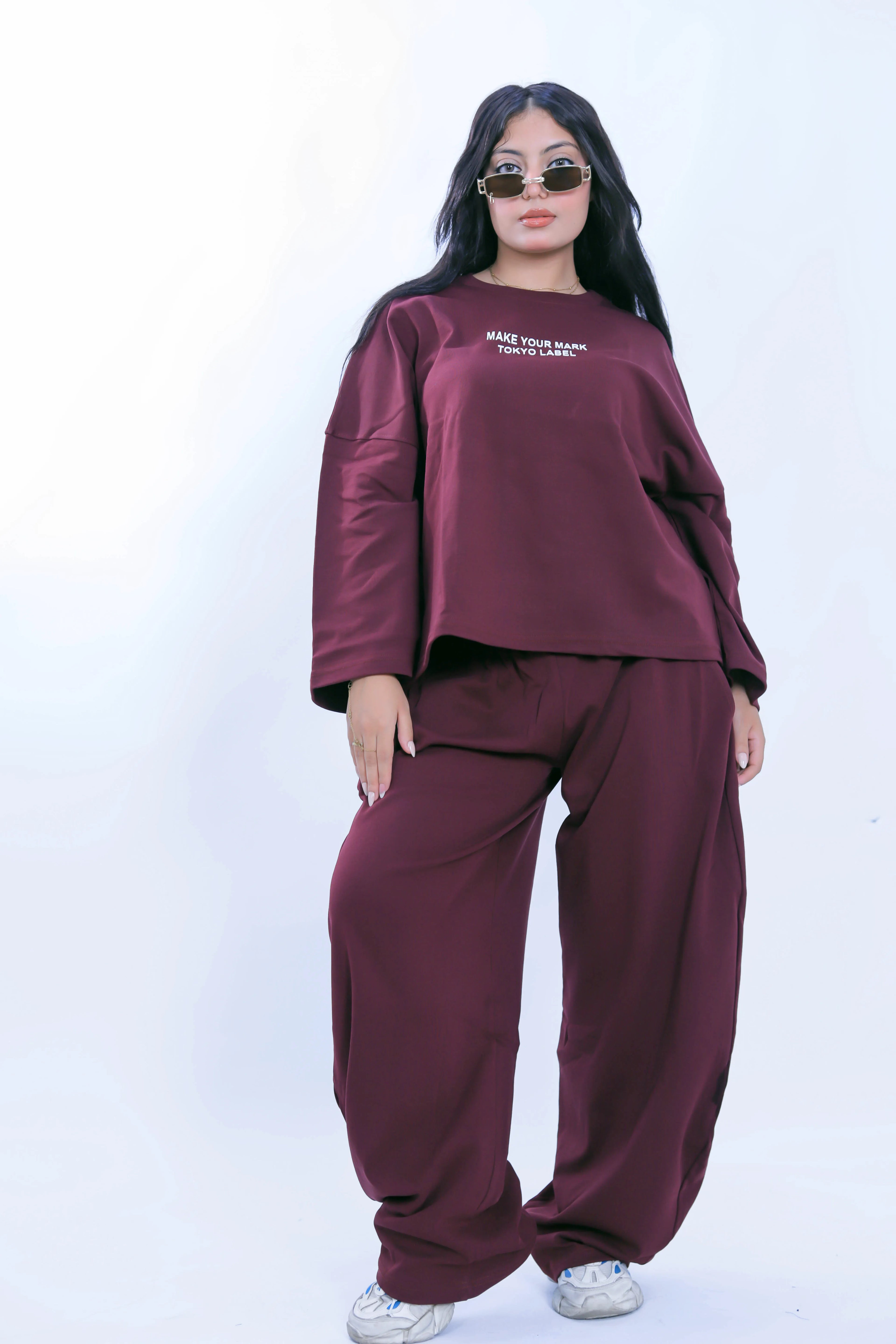 Make Your Mark Co-Ord Set - Burgundy
