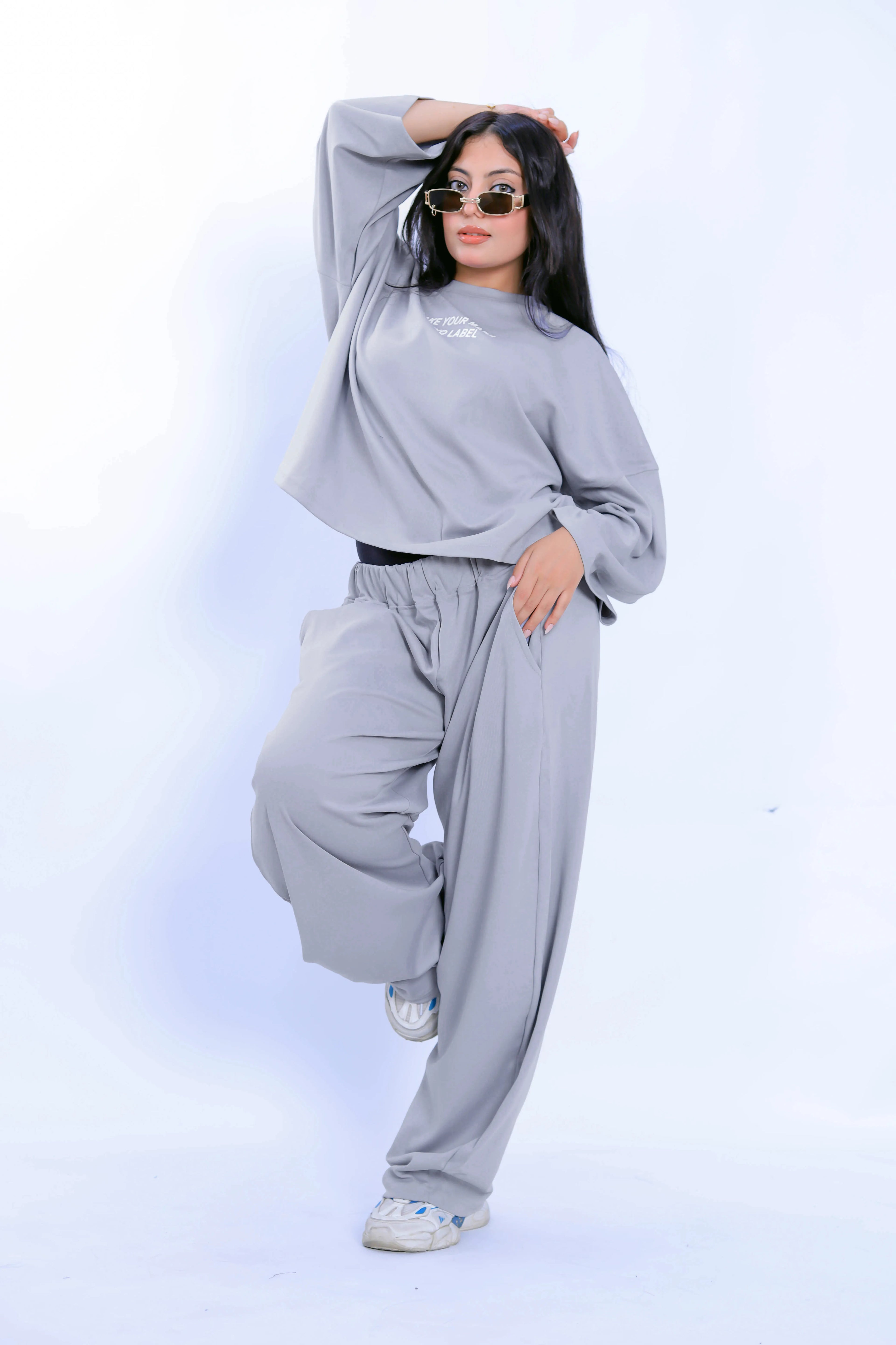 Make Your Mark Co-Ord Set - Grey