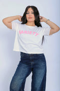 Variety Cropped Tee - White