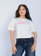 Variety Cropped Tee - White