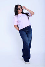 Variety Cropped Tee - Pink