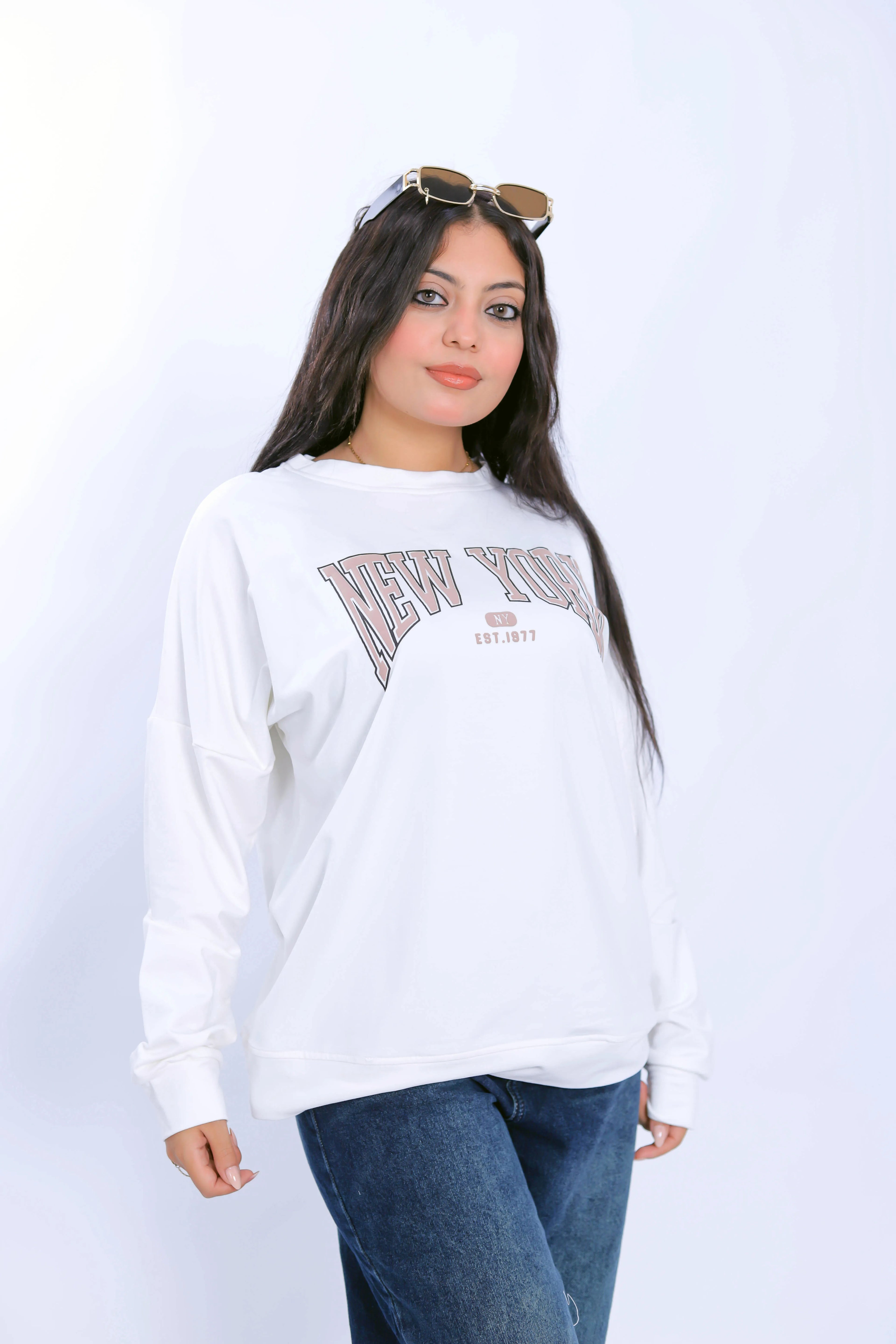 New York 1977 Sweatshirt - White