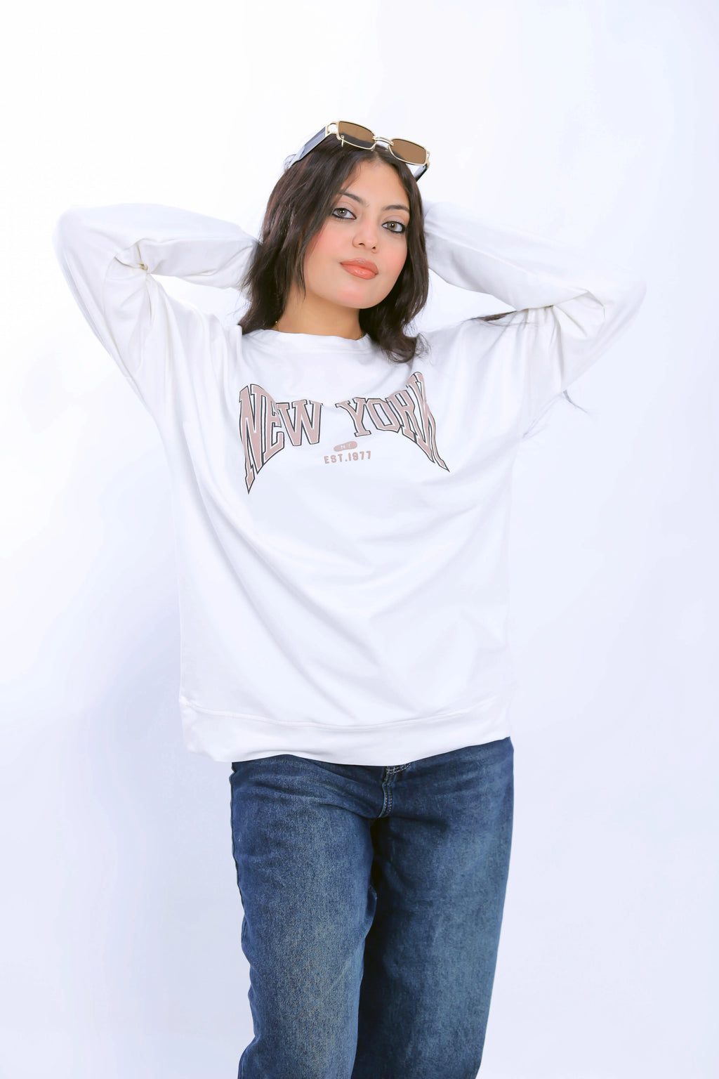 New York 1977 Sweatshirt - White