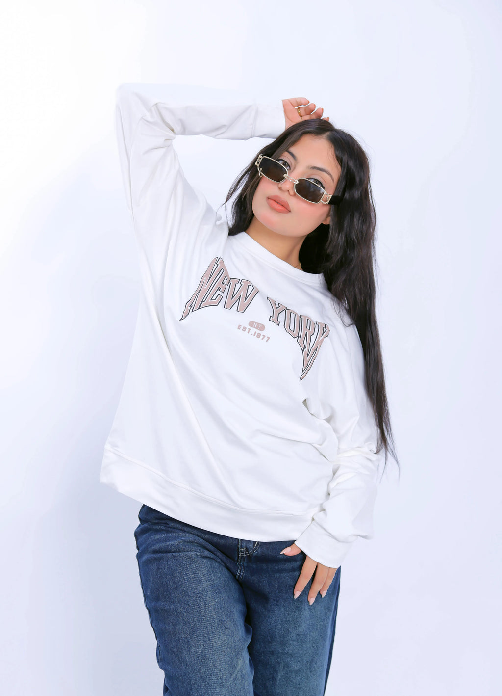 New York 1977 Sweatshirt - White
