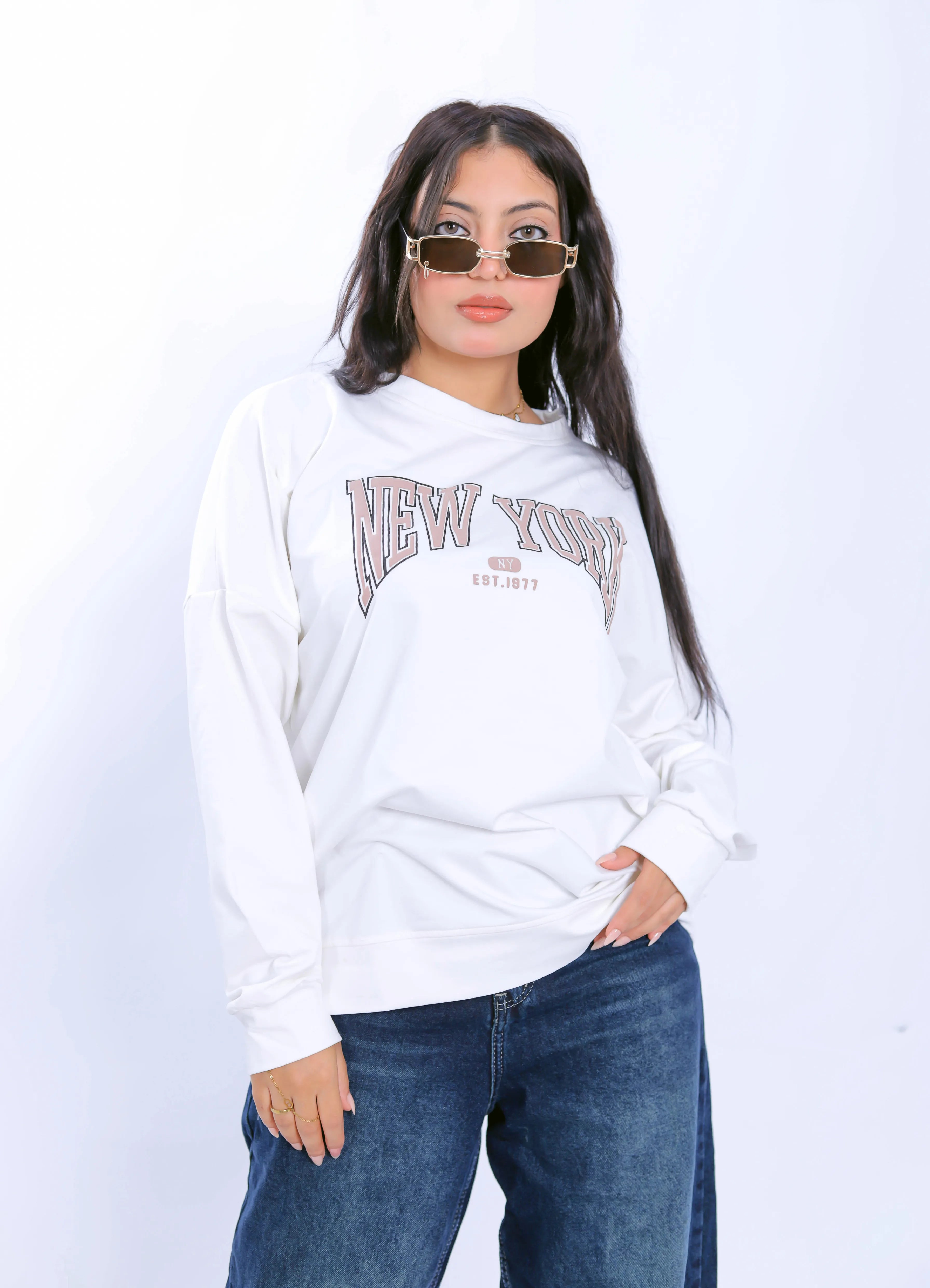 New York 1977 Sweatshirt - White