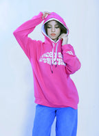Puff Print Hoodie - Hot Pink