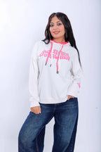 Puff Print Hoodie - White