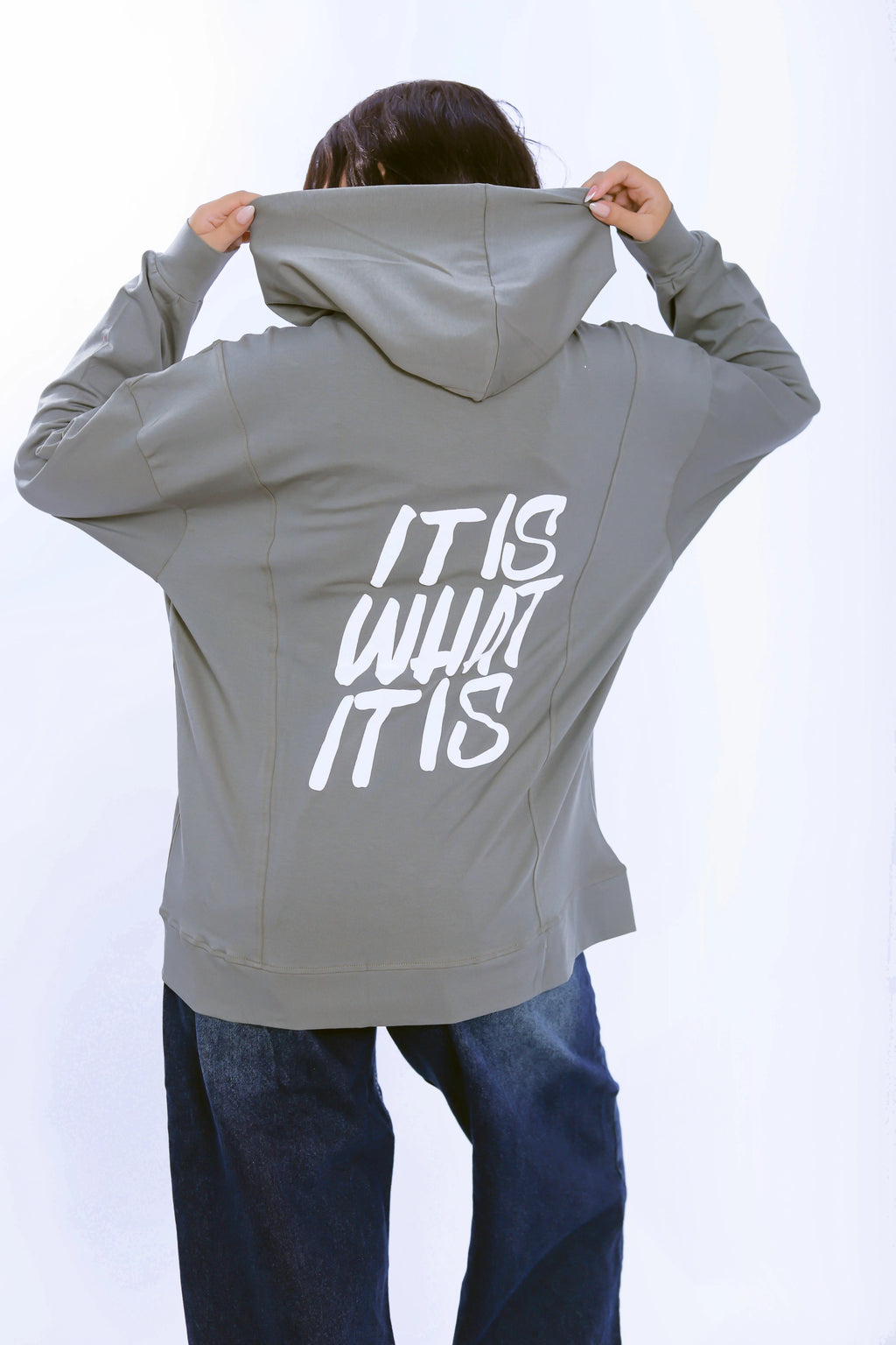 It Is What It Is Hoodie - Grey