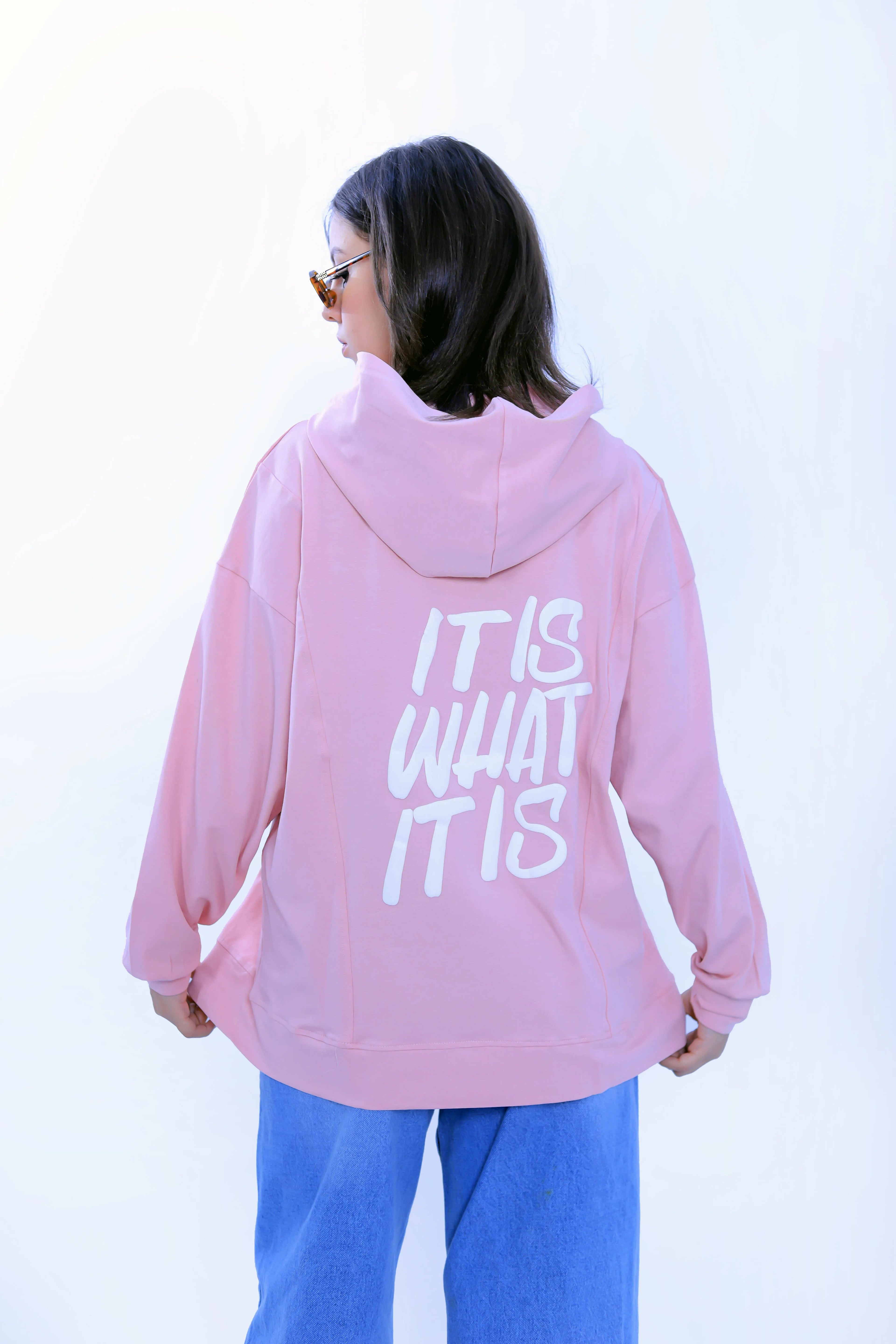 It Is What It Is Hoodie - Pink
