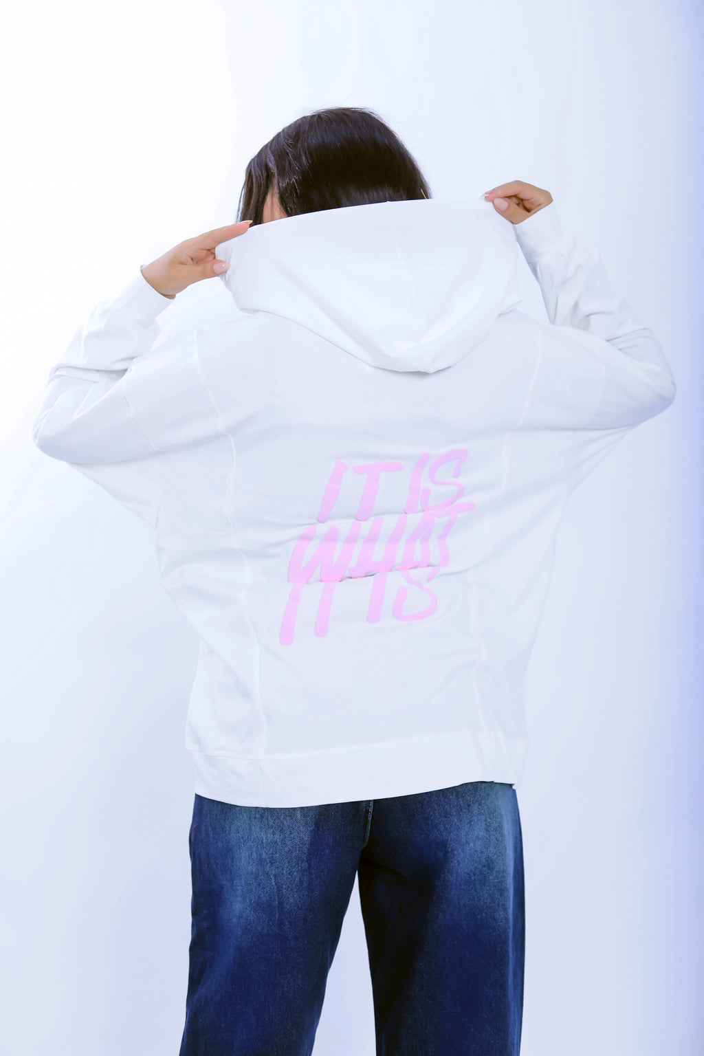It Is What It Is Hoodie - White