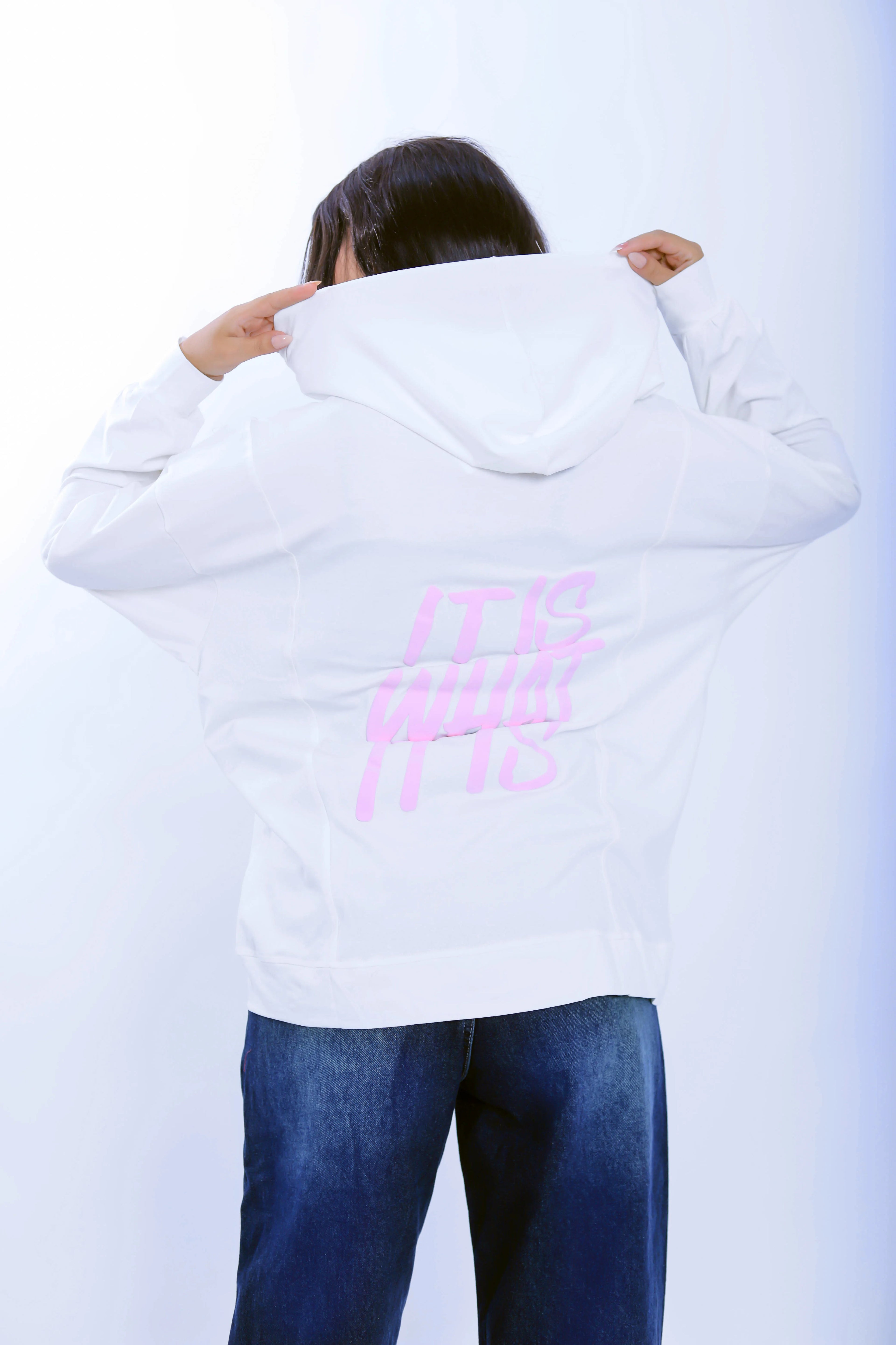 It Is What It Is Hoodie - White