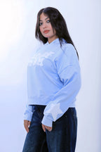 Graffiti Star Hoodie - Light Blue