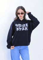 Graffiti Star Hoodie - Navy