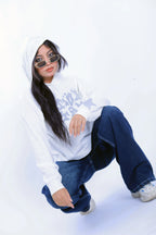 Graffiti Star Hoodie - White