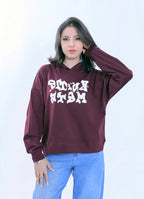 Graffiti Star Hoodie - Burgundy