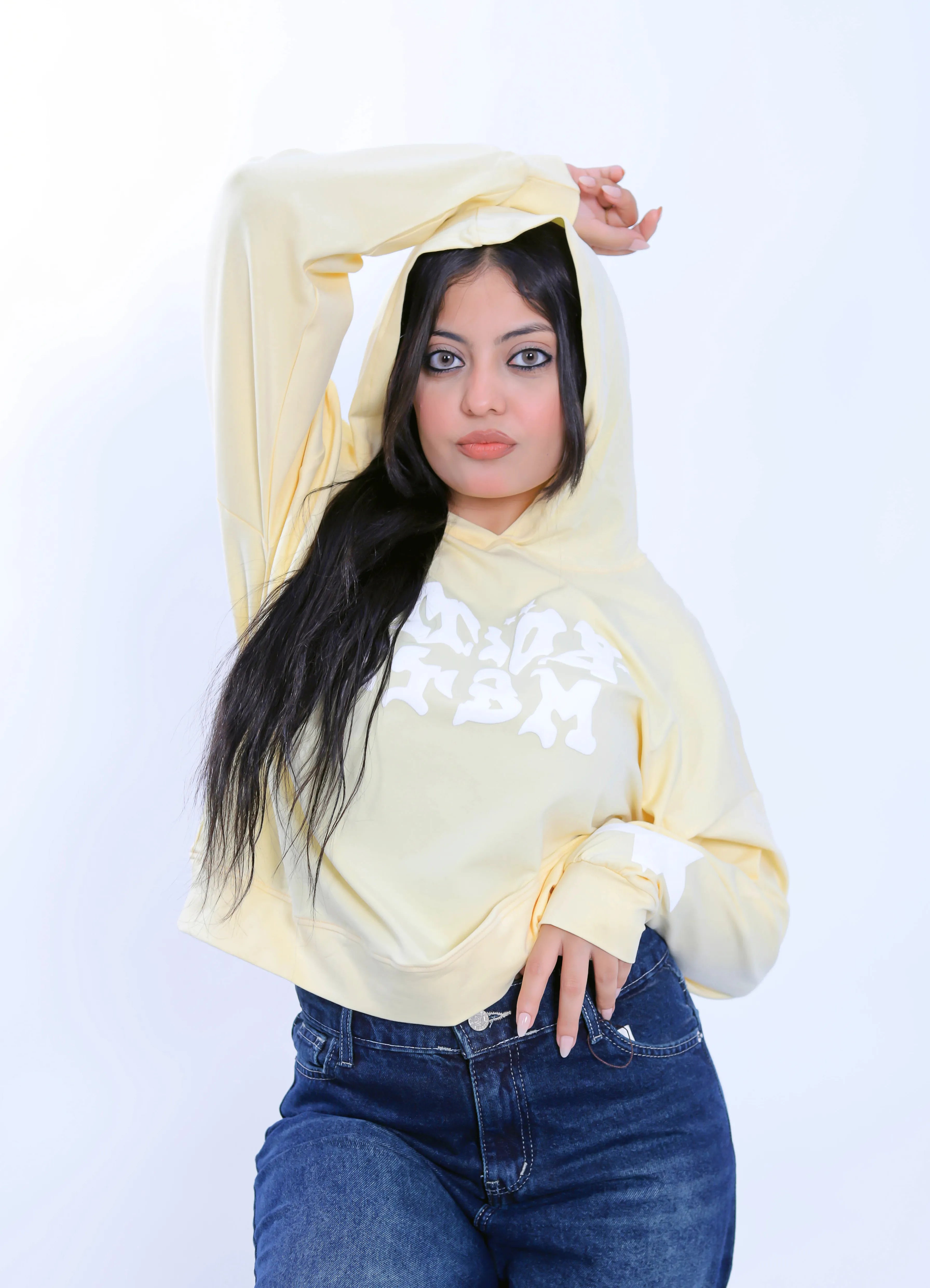 Graffiti Star Hoodie - Yellow